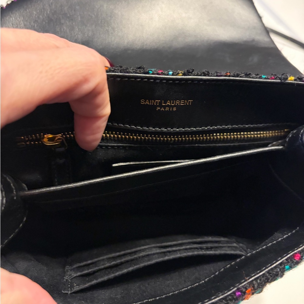 Yves Saint Laurent Multicolor Tweed Crossbody Toy Bag - Picture 5 of 7